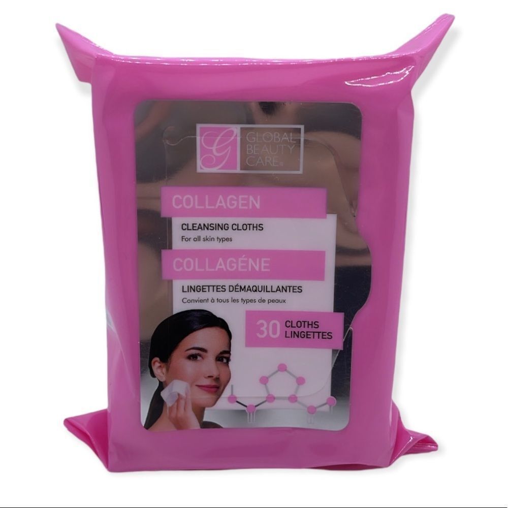 NWT Global Beauty Care Collagen Cleansing Cloths (30qty)